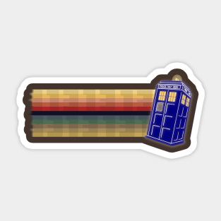 13 Trail Tardis Sticker